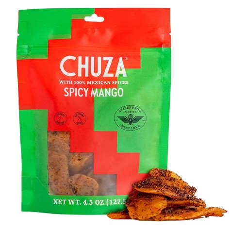 Amazon.com: CHUZA Spicy Dried Mango Slices, Mexican Snacks Chili Mango ...