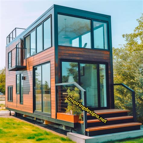 20 incredible luxury modern tiny homes with huge windows and decks ...