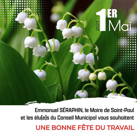 Bonne fête du travail ! - Ville de Saint-Paul