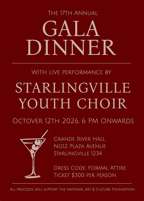 Gala Event Program Template 的图像结果