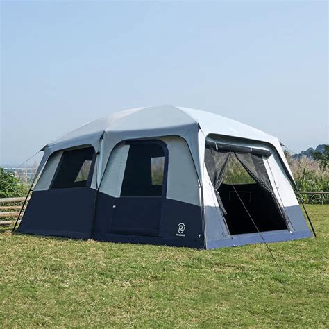 Amazon.com : EVER ADVANCED 10 Person Camping Blackout Design Tent ...