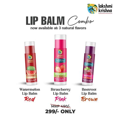 Buy Lip Balm Combo | Lakshmi Krishna Naturals