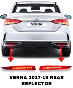JUST MOD Hyundai Verna 2017 Model Rear Bumper Led Reflector Tail Light ...