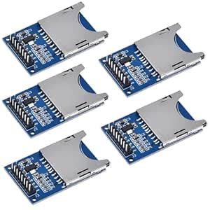 Oiyagai 5Pcs SD Card Module Slot Socket Reader Reading Writing Sensor ...