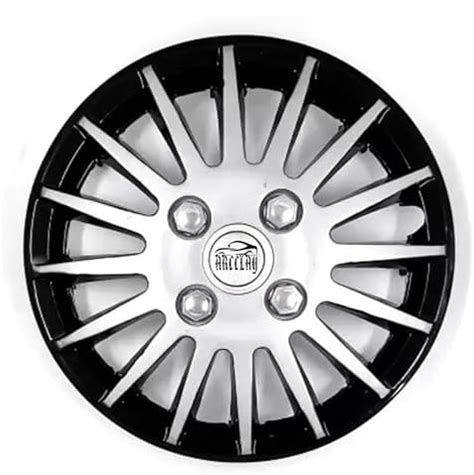 ARCCLAY Wheel Cover for Tata Punch 15 Inches Metallic Silver-Black ...