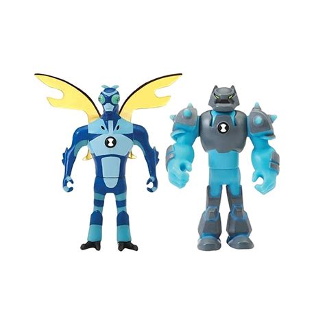 Buy Ben 10 Alien Creation Figures 2 Pack (Shock Rock, Stinkfly), Multi ...