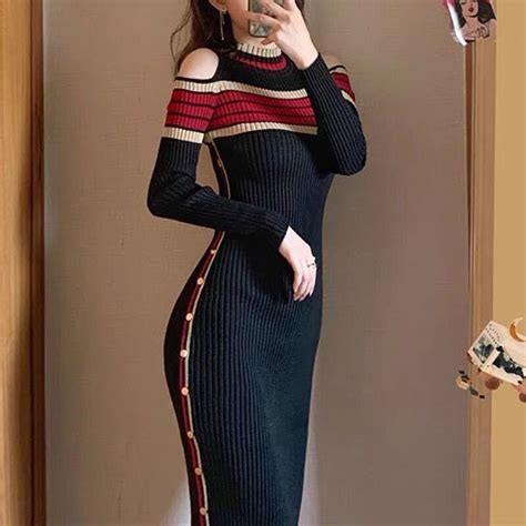 Elena Knitted Dress – TrenBee