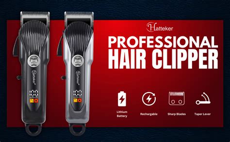 HATTEKER HT-6056 Salon Series Professional Digital Display Cordless ...