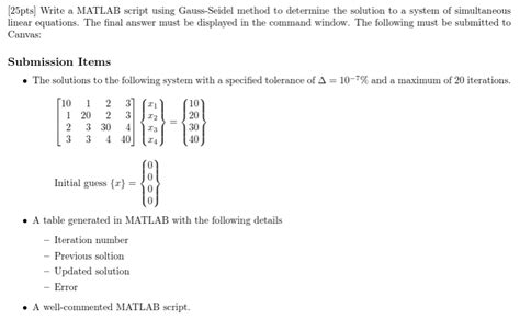 Image result for How to Write Code in MATLAB Using Gauss-Seidel