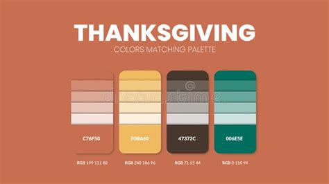 Thanksgiving Color Scheme. Color Trends Combinations and Palette Guide ...