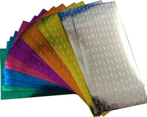 1/4 .25 Inch Color Coding Dot Labels on Sheets Shiny Metallic ...