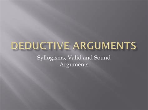 Deductive Valid Argument Example 的图像结果
