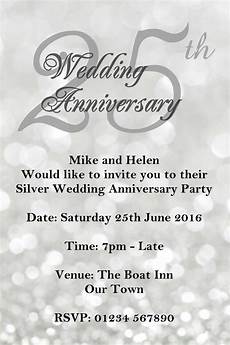 25th Wedding Anniversary Invitation Matter by 25th Wedding Anniversary Invitations Printable 25th Wedding Anniversary Invitation Matter