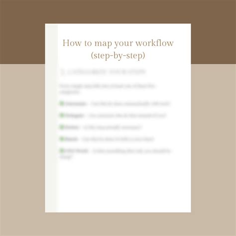 Workflow Mapping 的图像结果
