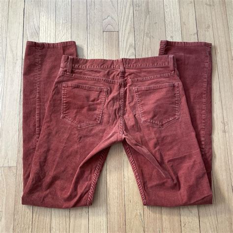 super cool orange corduroy pants! straight legged,... - Depop