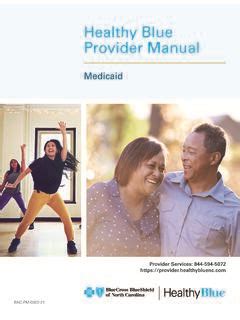 Healthy Blue Provider Manual / healthy-blue-provider-manual.pdf / PDF4PRO