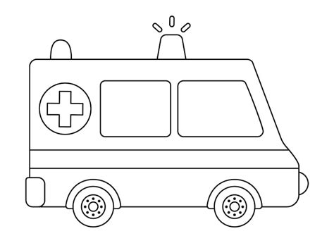 Ambulance template coloring page Images - Free Download on Freepik