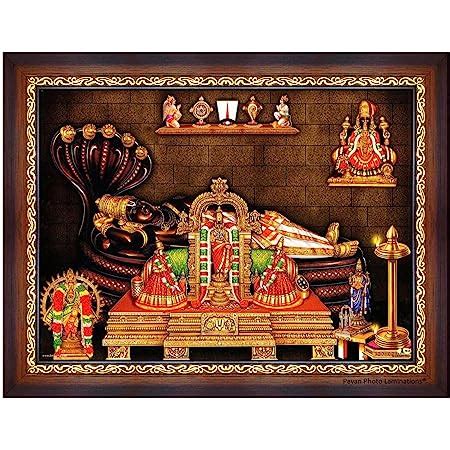 Vils Srirangam Sri Ranganathaswamy Divine Holy Blessing Wood & Plastic ...