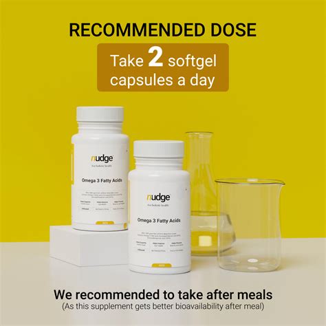 Buy Omega 3 (Fish Oil) Softgel Capsules Online at Nudge Wellness