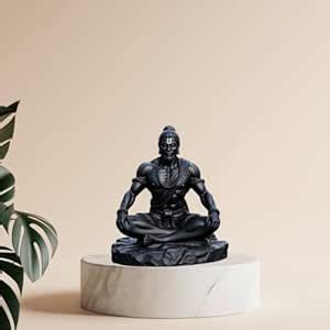 Buy AABHAARLord Hanuman Ji Idol in Black Matte Finish for Car Dashboard ...