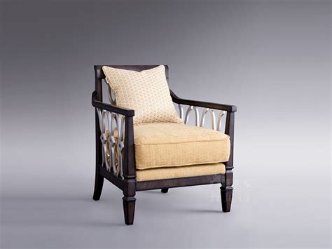 意式黑胡桃椅圈椅北欧单人沙发轻奢老虎椅休闲沙发椅客厅实木单椅