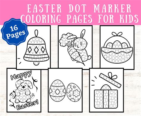 Dot Art Coloring Pages For Children