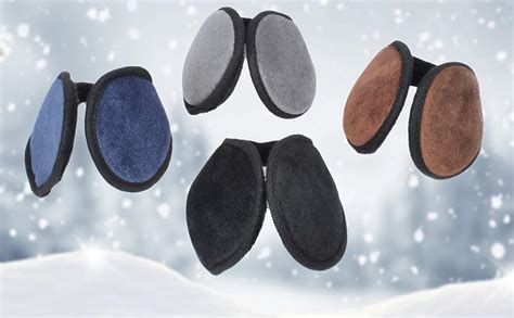 Buy APOEM Combo Of 2 Pcs Soft Fur Earmuff/Ear Warmer/Ear Cap for Men ...