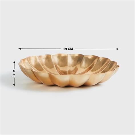 Buy Heritage Renew Metal Scalloped Decorative Platter from Home Centre ...