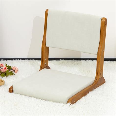 HollyHOME Floor Chair with Back Support, Foldable Japanese Style Floor ...
