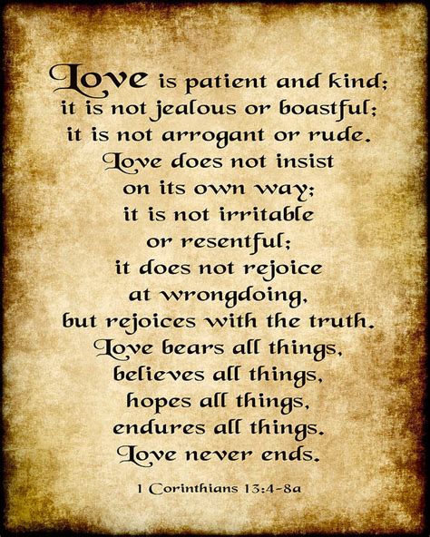 Love is Patient Love is Kind - Printable Digital Download - Corinthians ...