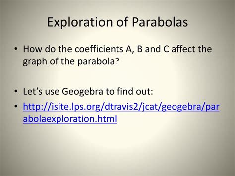Parabolas Explained 的图像结果