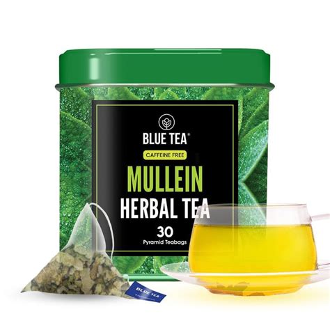Blue Tea Mullein Tea 30 Count Pyramid Plant Based Tea | Desertcart INDIA