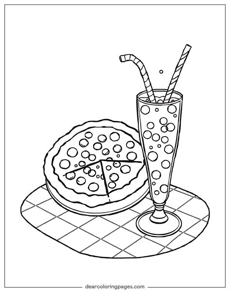 Pizza Coloring Printable Pizza Coloring Pages For Kids | Easy Pizza