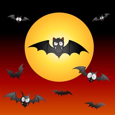 Chauves-souris effrayantes | Vecteur Premium