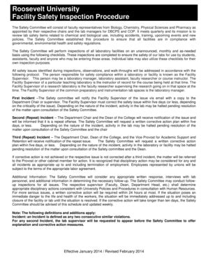 Fillable Online Facility Safety Inspection Procedure Fax Email Print ...