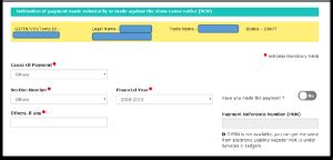 Procedure for intimation of voluntary payment- FORM GST DRC 03