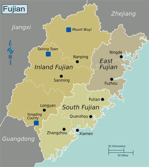 Map Of China Fujian