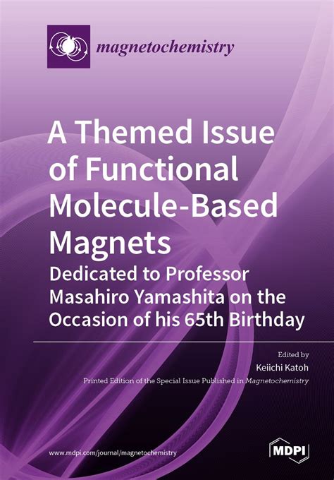 A Themed Issue of Functional Molecule-based Magnets | MDPI Books