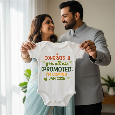 Congrats !! You All Are PROMOTED I'm Coming Jan 2026 ..! infant onesie ...