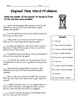 Image result for Elapsed Time Word Problems