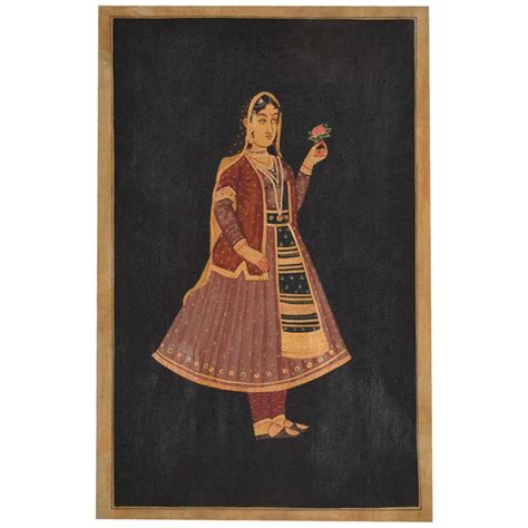 Indian painting of empress Nur Jahan 35 X 23