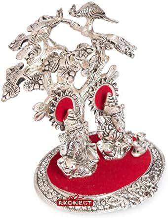 Buy RKONECT Big Laxmi Ganesh Tree God Murti with More | Metal Lakshmi ...