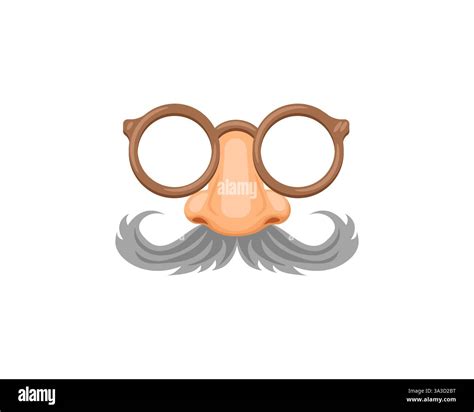 Funny fake glasses with nose and mustache for disguise and costume ...