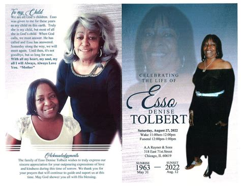 Esso D Tolbert Obituary | AA Rayner and Sons Funeral Homes