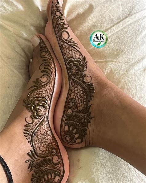 65+ Latest & Stylish Leg Mehndi Designs