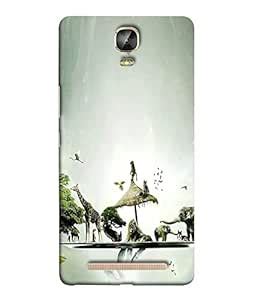 Nextgen Designer Mobile Skin for Gionee Marathon M5 Plus (Wild animals ...