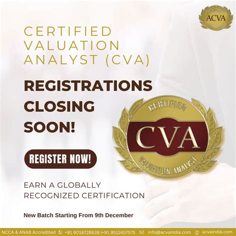 Academy of Certified Valuators and Analysts Private Limited (ACVA) on LinkedIn: #cvaprogram # ...