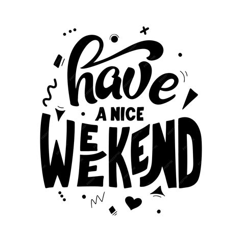 Weekend citaat in de hand getekende belettering stijl. Borstel ...