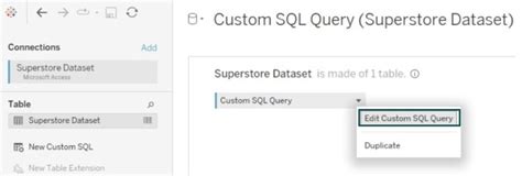 Image result for How to Edit Custom SQL in Tableau Server