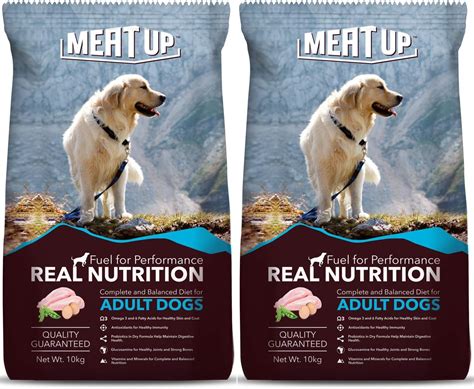 Meat Up Adult Dry Dog Food, 10 kg (Buy 1 Get 1 Free),Total 20 kg Pack ...